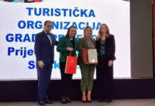 PRESTIŽNO PRIZNANJE ZA TURISTIČKU ORGANIZACIJU PRIJEDORA NA SAJMU TURIZMA U NOVOM SADU