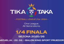 SUTRA ČETVRTFINALNE UTAKMICE TIKA TAKA LIGE U GOMJENICI
