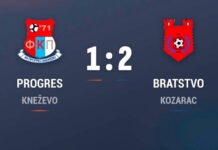 FK BRATSTVO TRIJUMFOVALO PROTIV “PROGRESA”